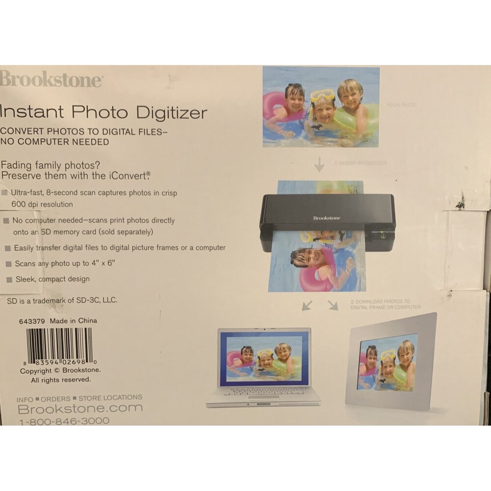 Brookstone iConvert Instant Photo Digitizer - No Computer Needed - Picture 2 of 4